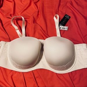 White strapless bra